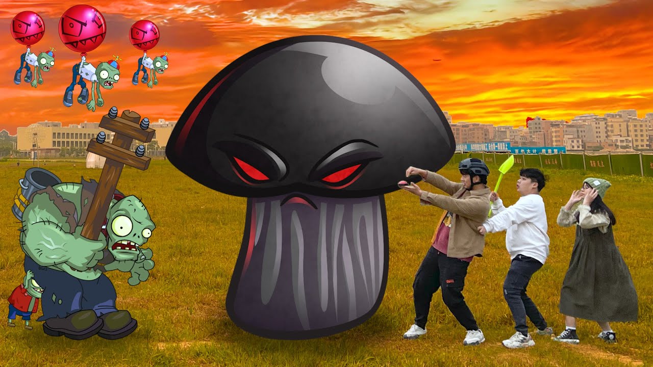 Defeat zombies and save our world.(Plants vs Zombies in Real Life)