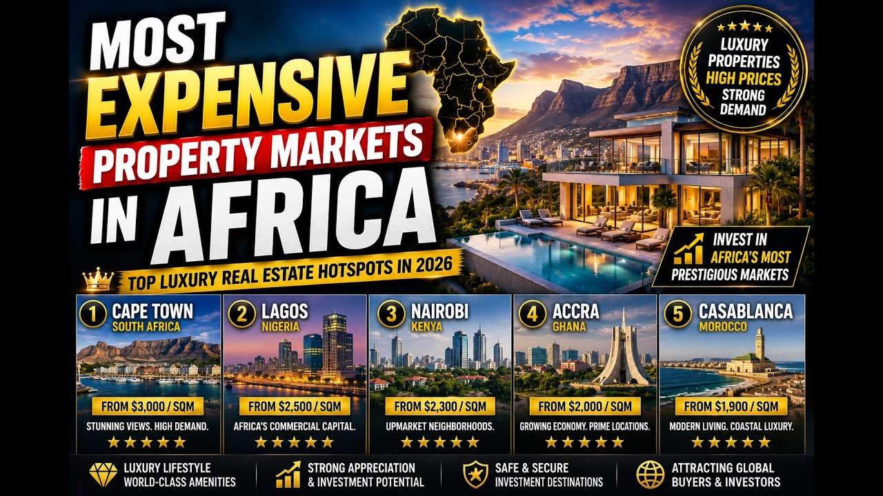 Most Expensive Property Markets in Africa 🌍 | Top Luxury Real Estate Hotspots in 2026