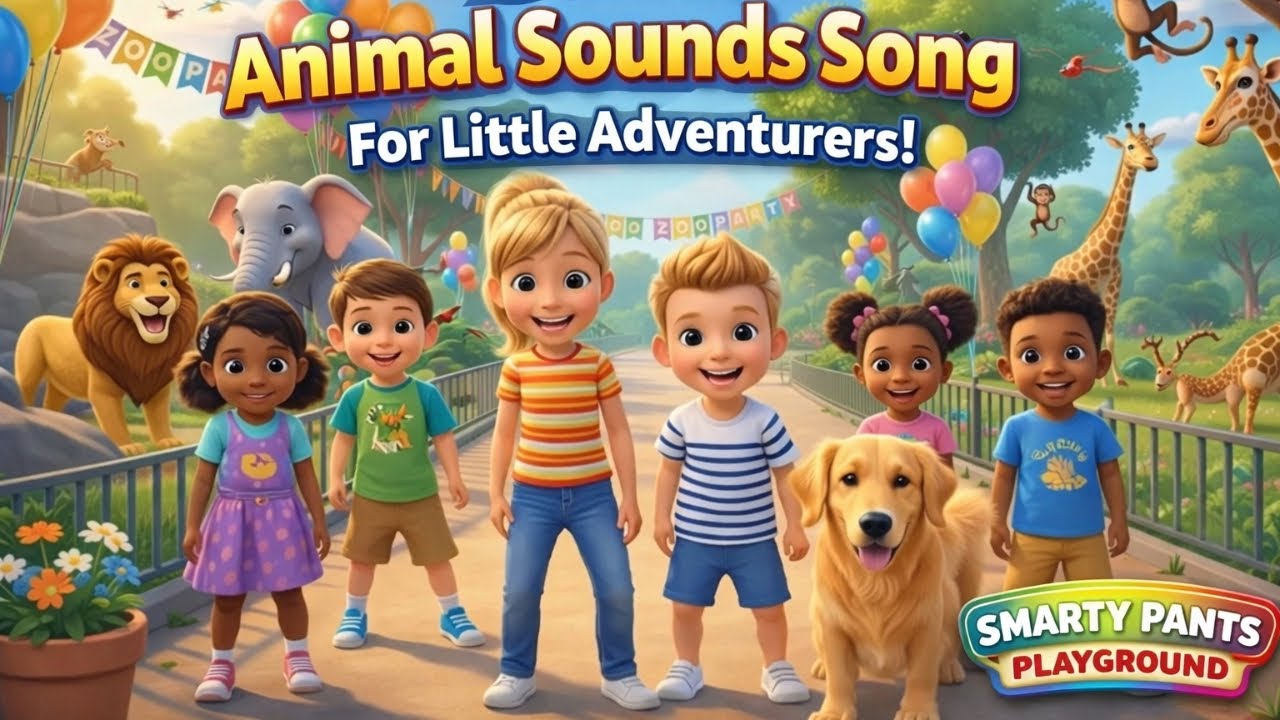 Guess Animal Sounds | Kids Fun Learning Song | Preschool ESL Kindergarten English