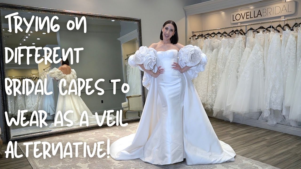 &iexcl;Prob&aacute;ndote diferentes capas de novia para usar como alternativa al velo!