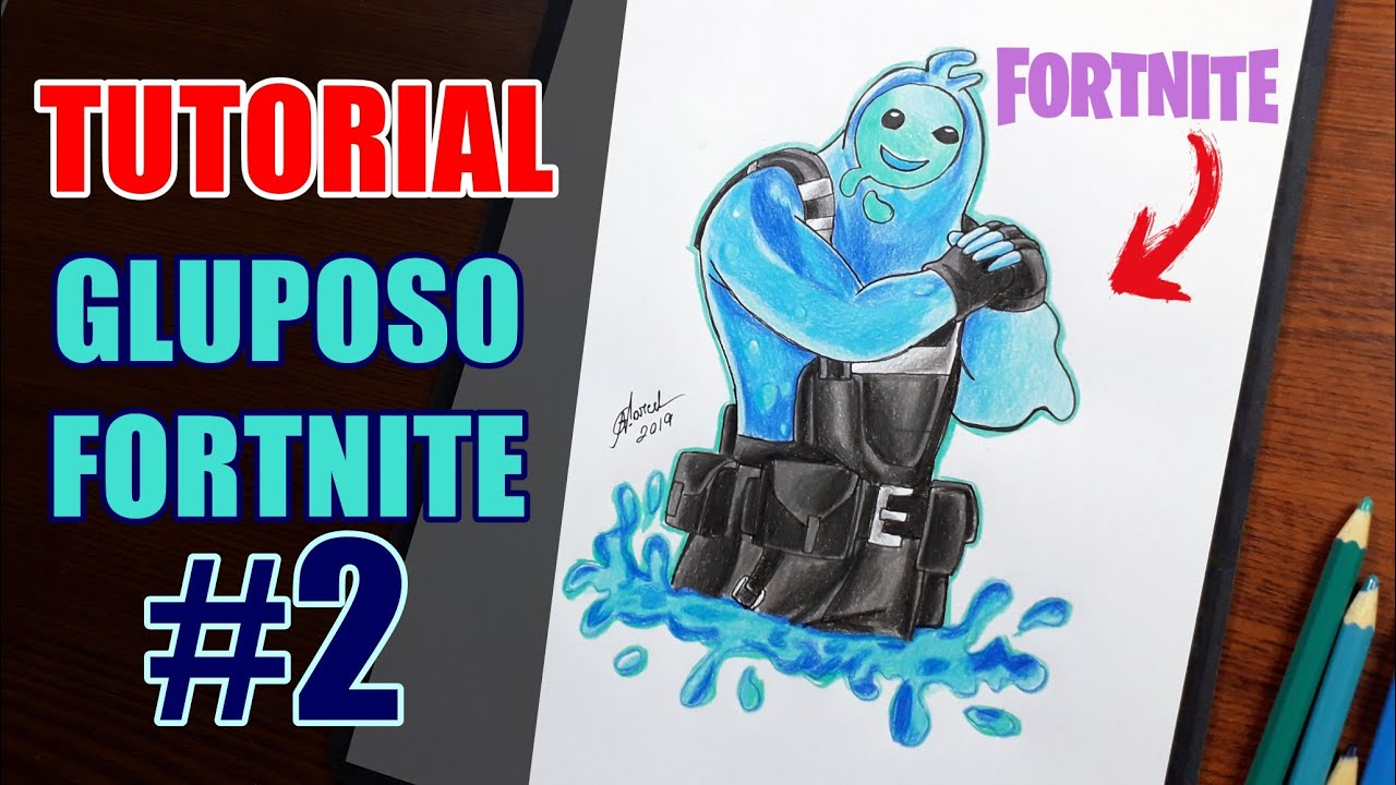 COMO COLORIR O GLUPOSO DO FORTNITE PASSO A PASSO