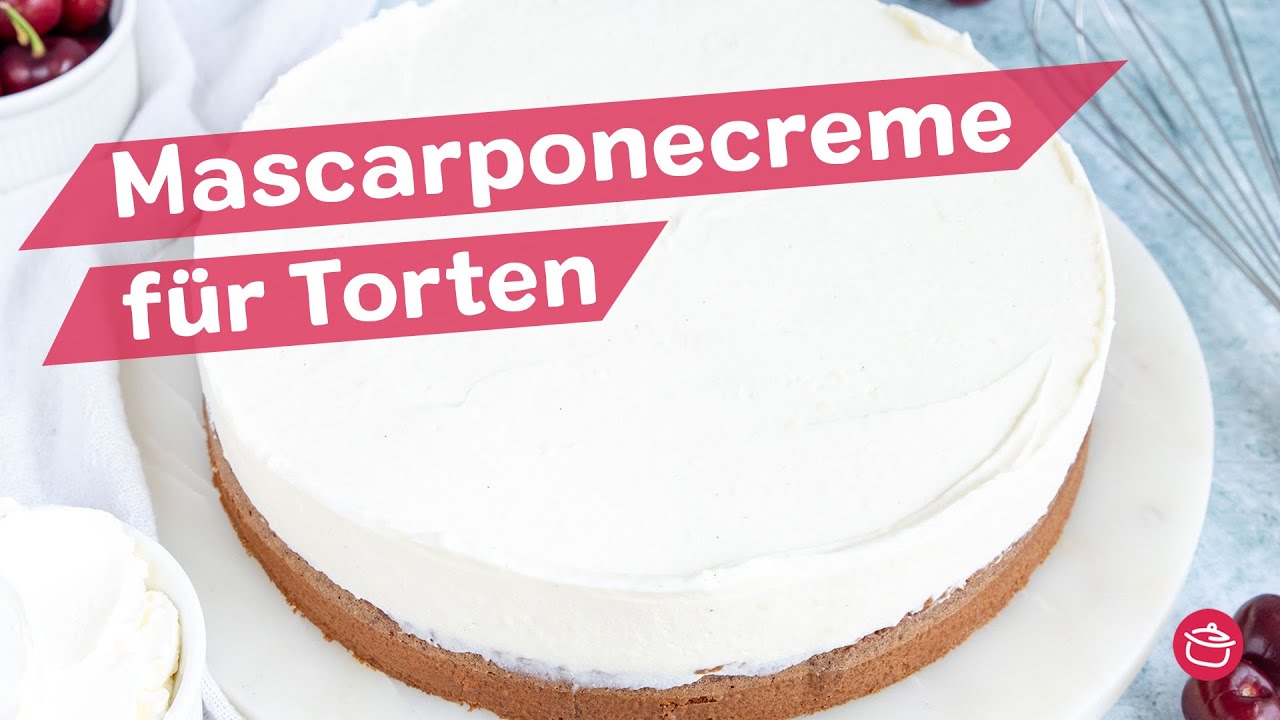 Mascarponecreme f&uuml;r Torten | REZEPT | eat.de
