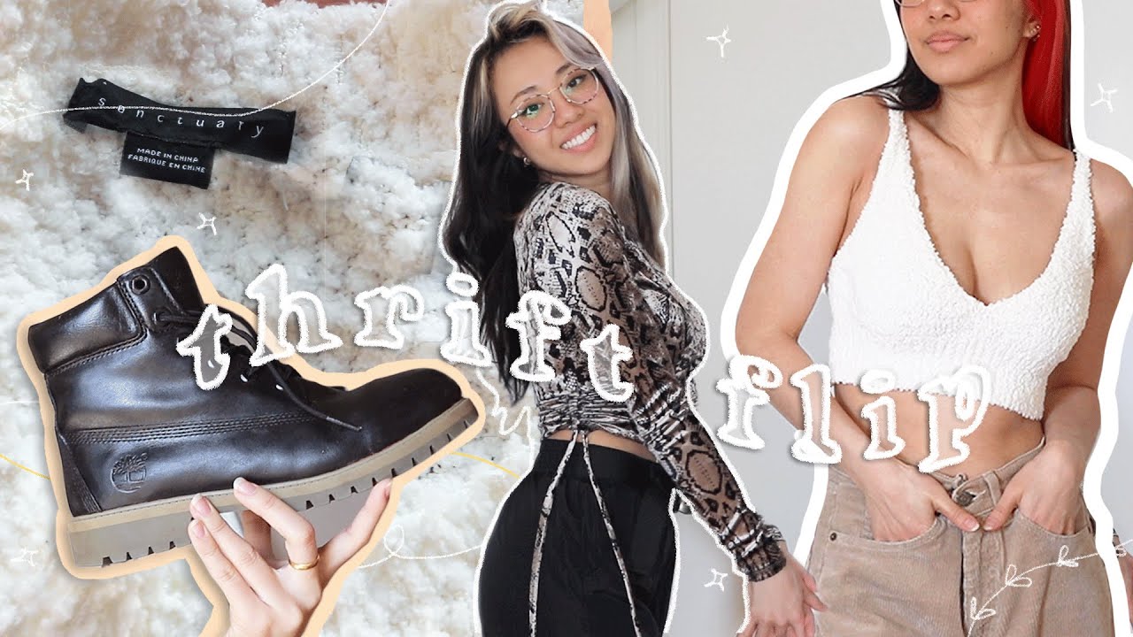 THRIFT FLIP // making my ugly clothes cute ✨