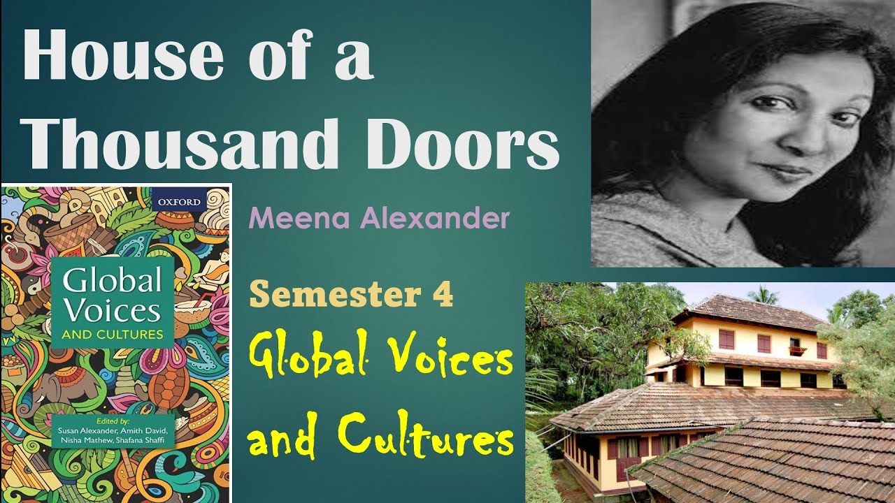 House of a Thousand Doors|Meena Alexander|Summary in Malayalam & English|Sem4 Global Voices Cultures