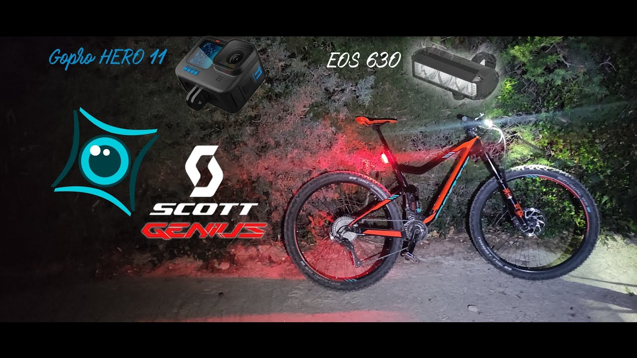 VTT XC - premiere sortie de la GOPRO 11 et de la lampe EOS630 LED