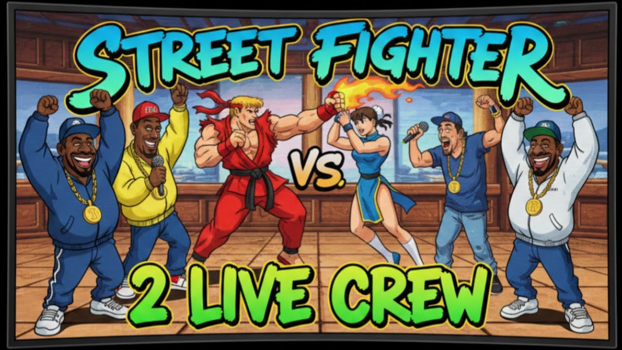 Brinquei com o Vinil (2 Live Crew) vs. trechos do (Street Figther 2) 