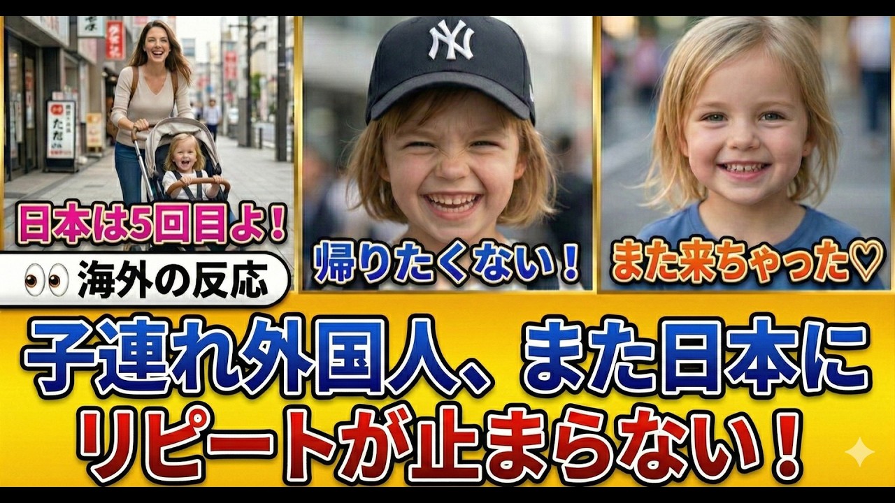【海外の反応】海外ママが断言 子連れ旅行は日本一択と言い切る理由