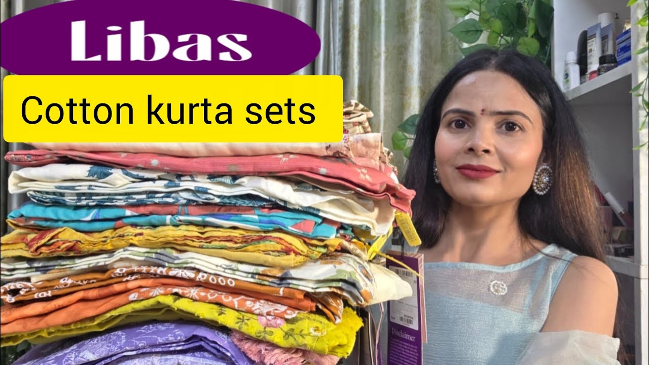 10 Beautiful Libas Pure Cotton Kurta Set With Dupatta Haul Under Budget Office Wear Kurta Set Haul!!