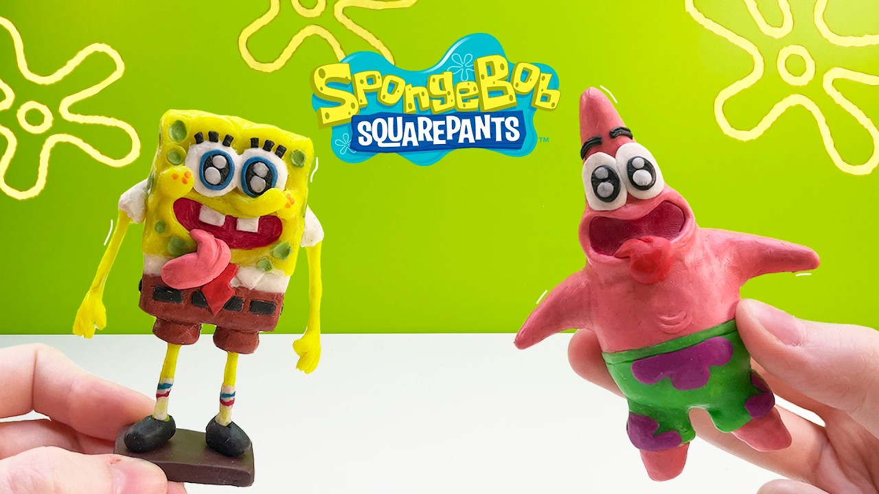 Making SpongeBob and Patrick with Plasticine | EASY ClayTutorial