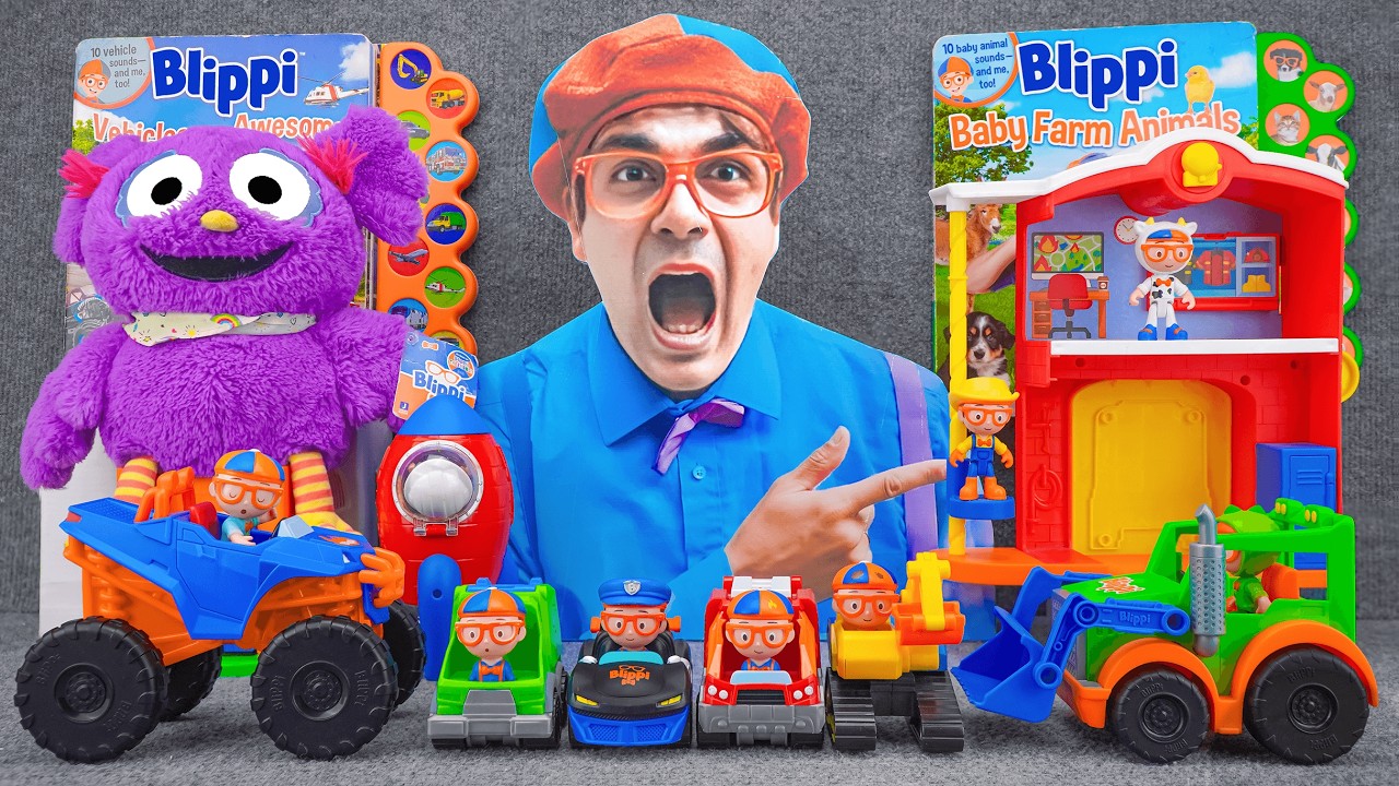 65 Minutes Satisfying with Unboxing Cute Blippi First Noel Party Toys Collection ASMR | Review Toys