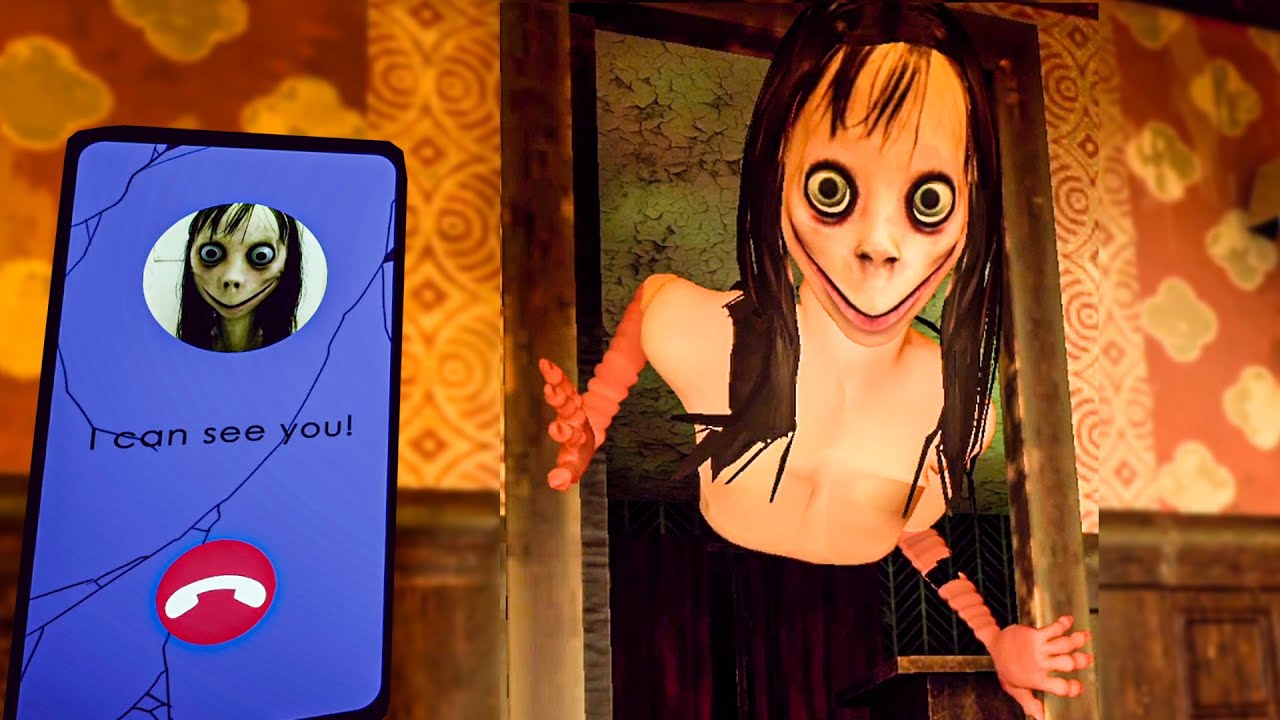 MOMO TRAPPED ME IN AN ABANDONED MANSION AND IS HUNTING ME DOWN! | Momo is Here (Horror Game)