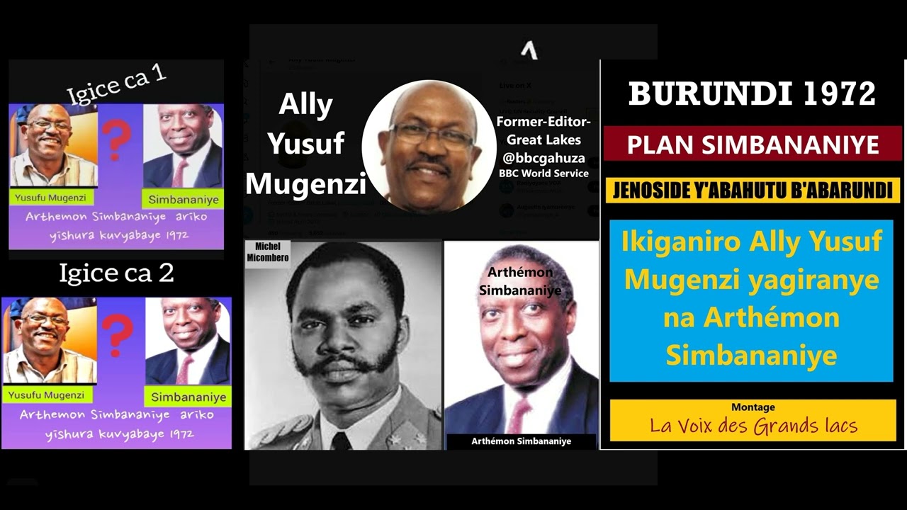 31/10/24 KUGABANYA ABAHUTU MU BURUNDI 1972. PLAN SIMBANANIYE, Igice 1 & 2