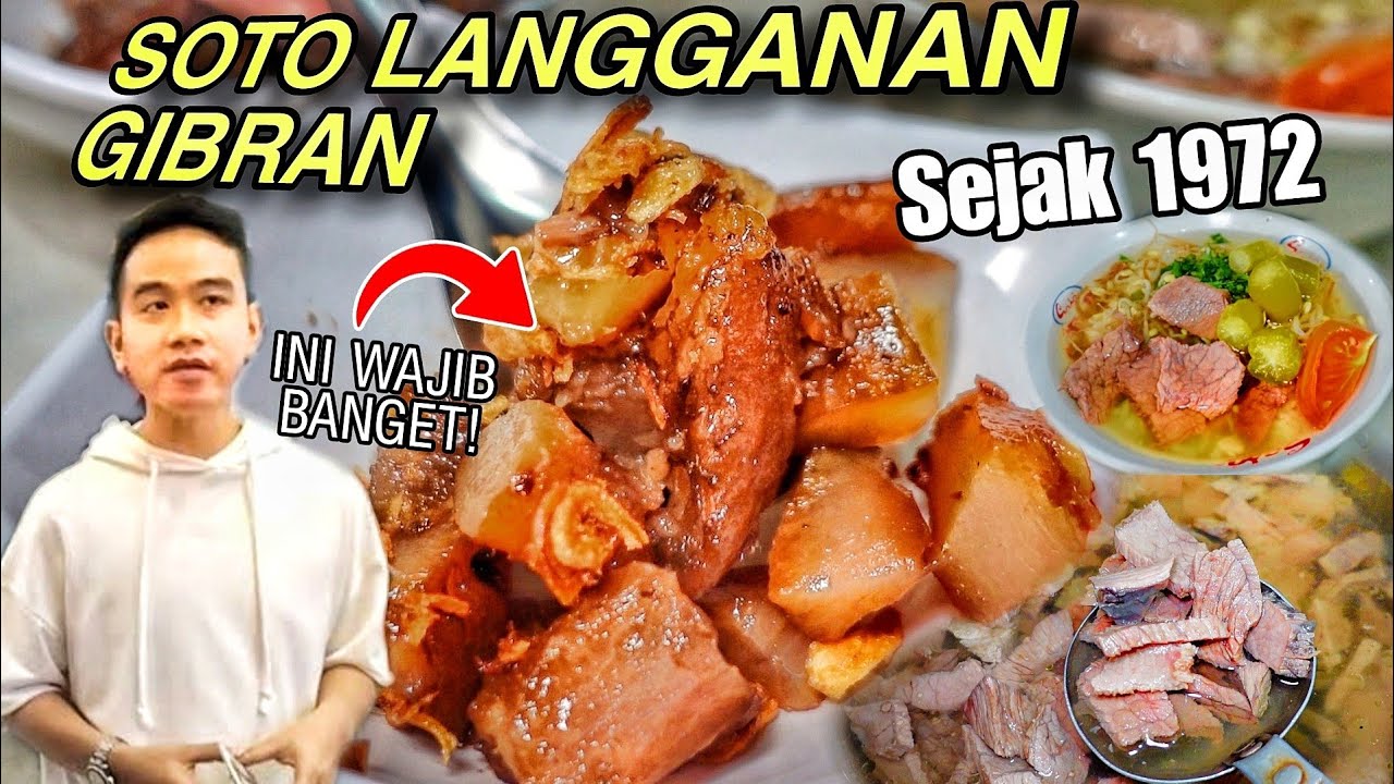 SOTO SAPI LEGENDARIS SETENGAH ABAD !! GIBRAN TERNYATA SERING MAKAN SINI !! RAME BANGET ANTRI2 !!