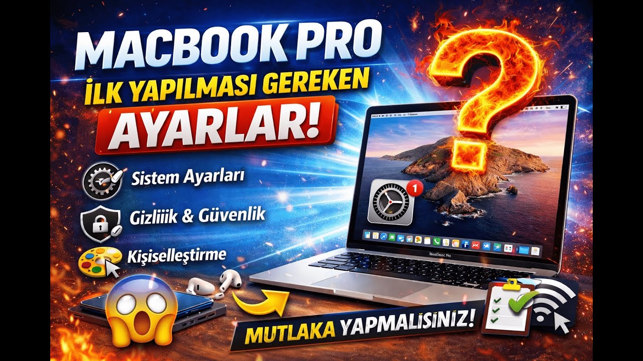 Macbook pro ile ilk yapılması gerekenler / Mutlaka izleyin...