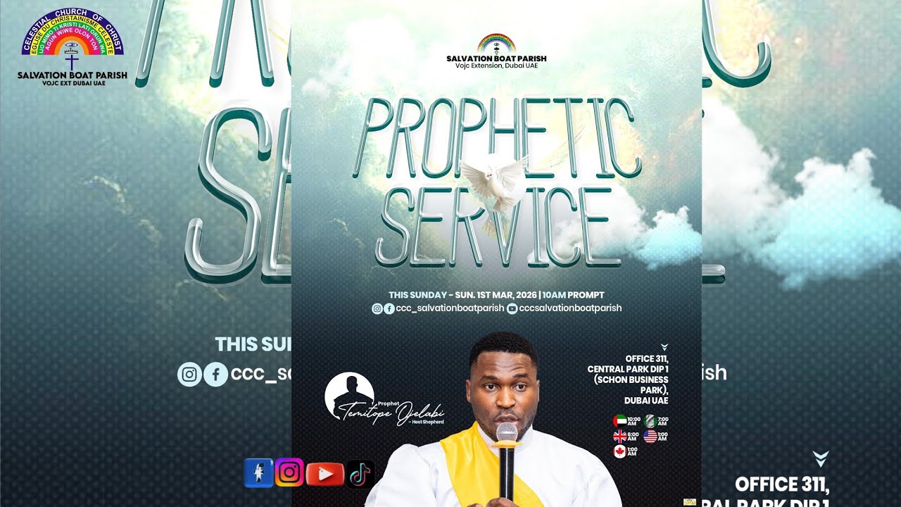 PROPHETIC SERVICE- CCC SALVATION BOAT PARISH VOJC EXT DUBAI 