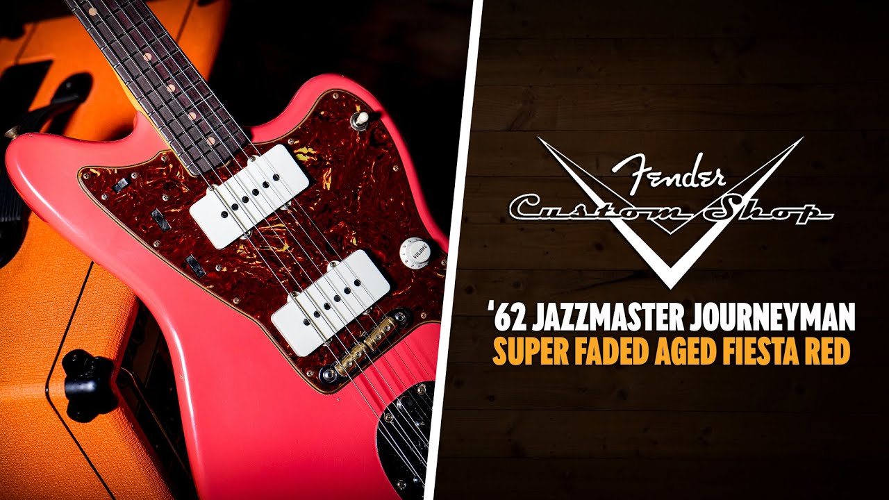 Peach Picks | Fender Custom Shop '62 Jazzmaster Journeyman Relic Super Faded Aged Fiesta Red