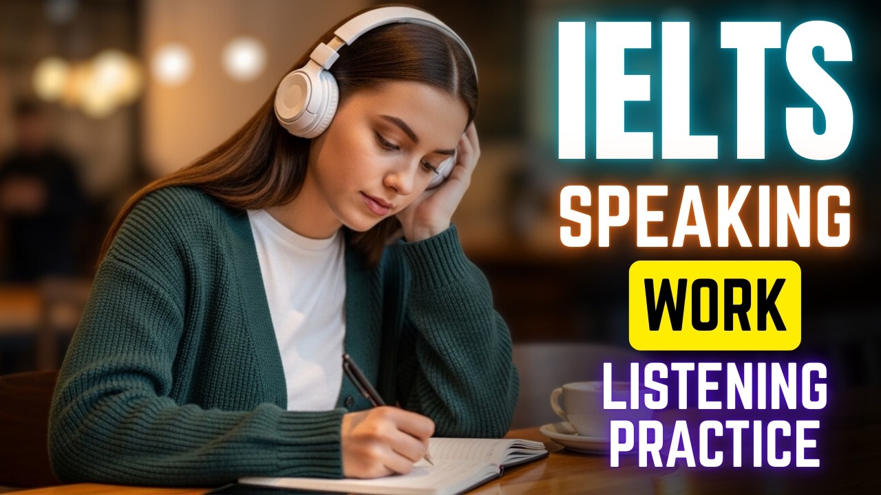 IELTS Speaking Topic: (WORK) ||Advanced English Listening Practice