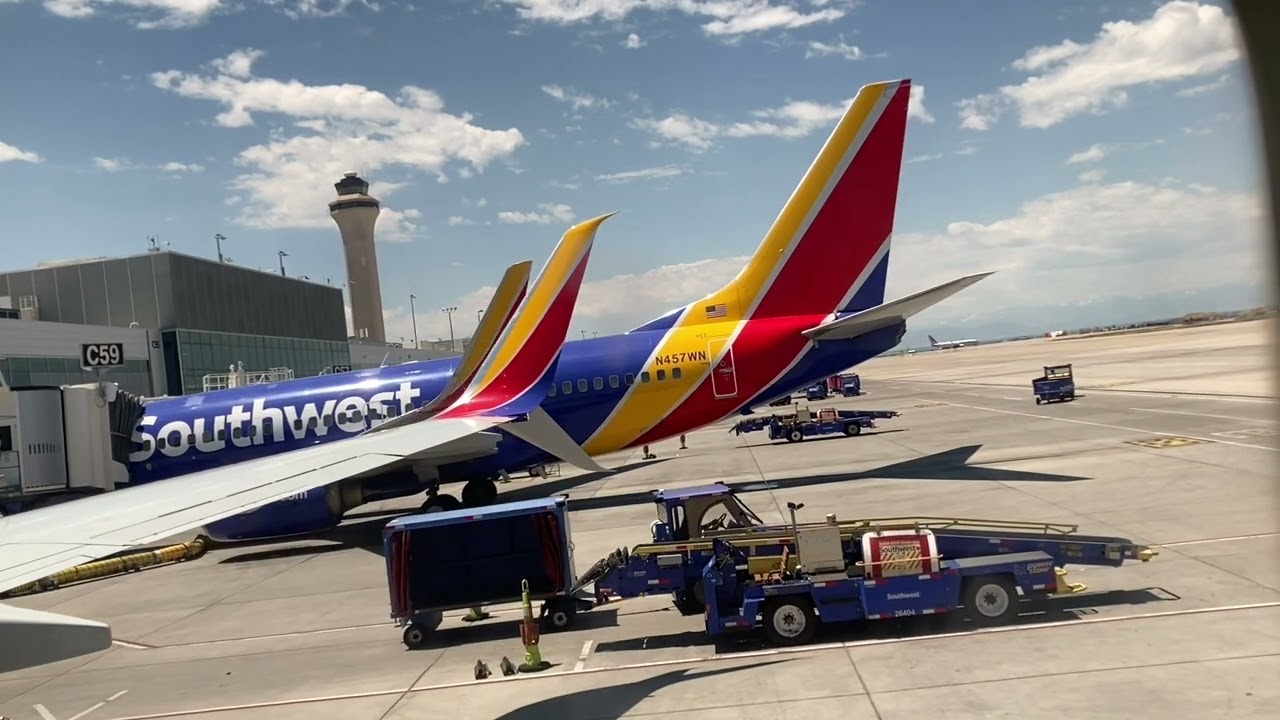 Southwest Airlines Full flight video Denver(DEN) to Dallas Love Field(DAL)