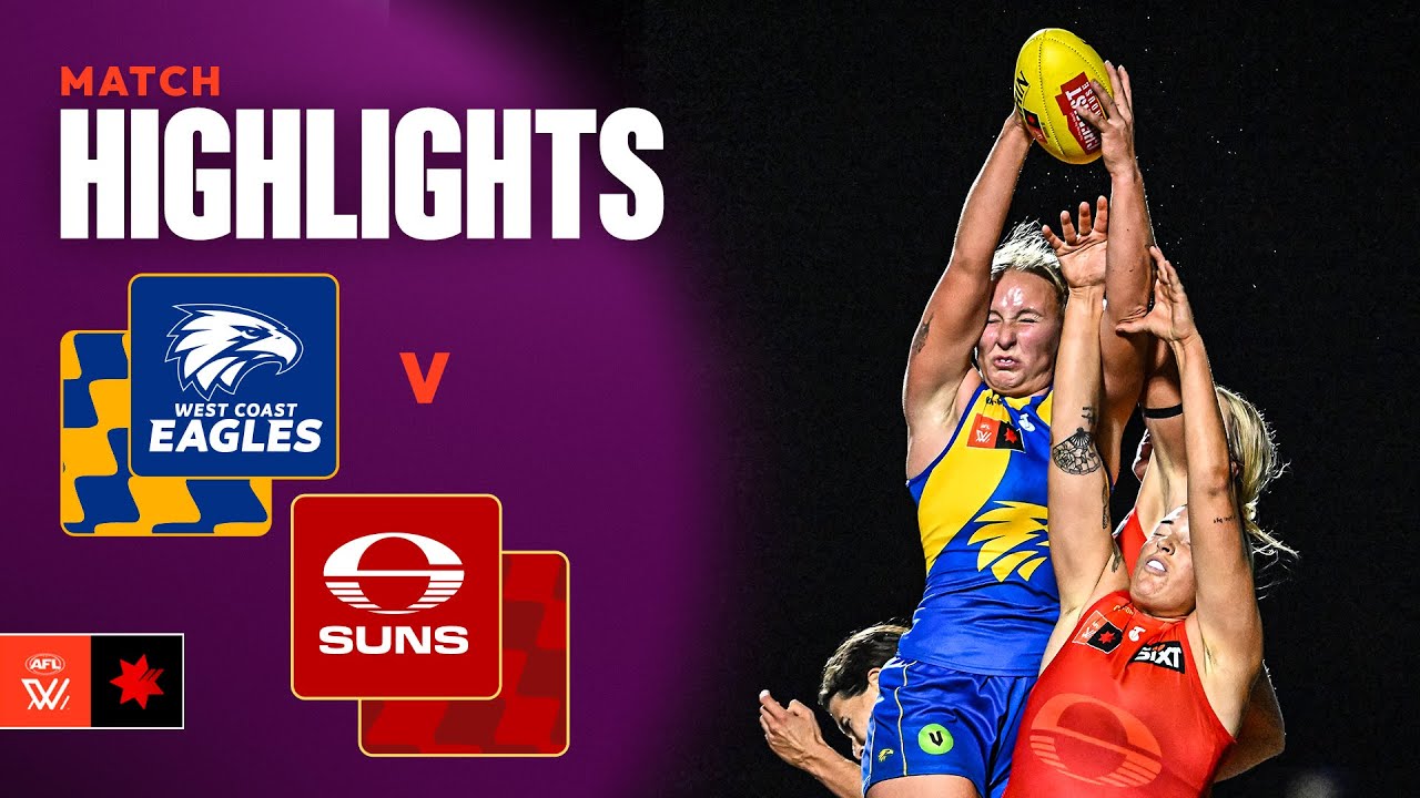 West Coast Eagles v Gold Coast Suns | Round 1, 2025 | AFLW