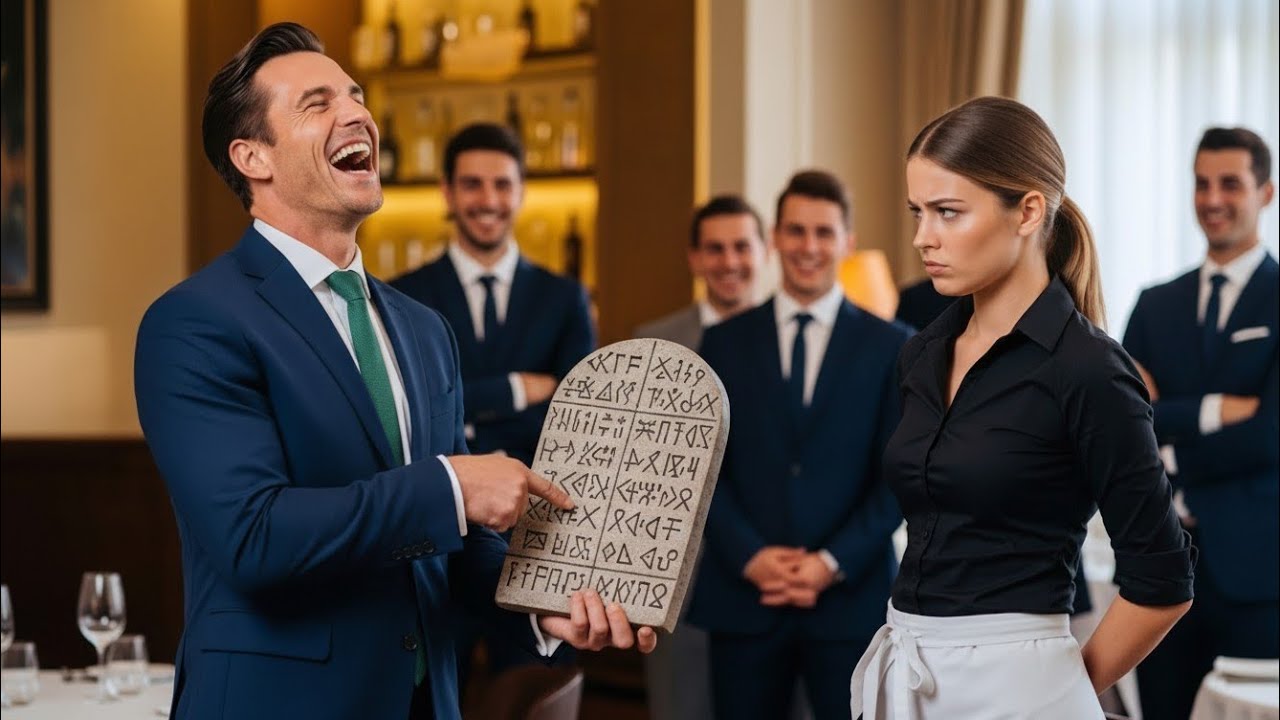 El Multimillonario le dice a la mesera que traduzca un idioma raro sin saber que ella es una GENIO