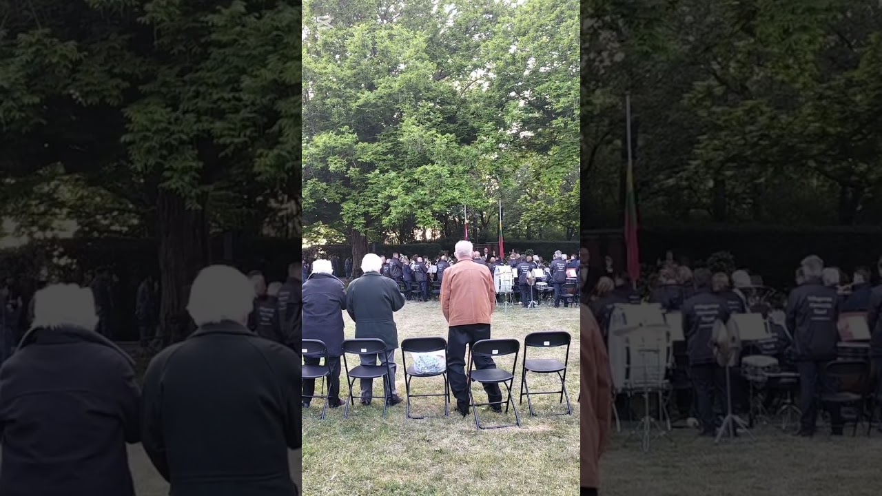 Memorial for 80 years liberation of Hillegom the Netherlands