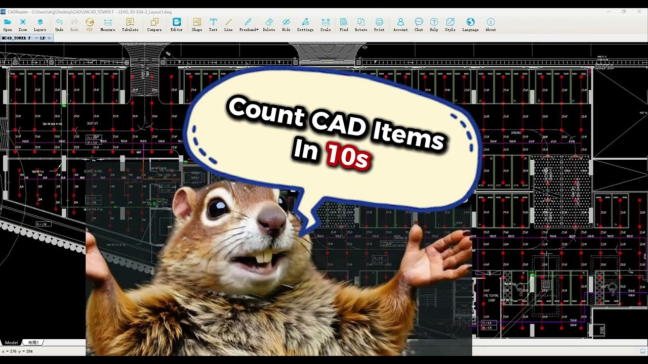 Super Quickly Count items in just 10 seconds without AutoCAD | CADReader Tips