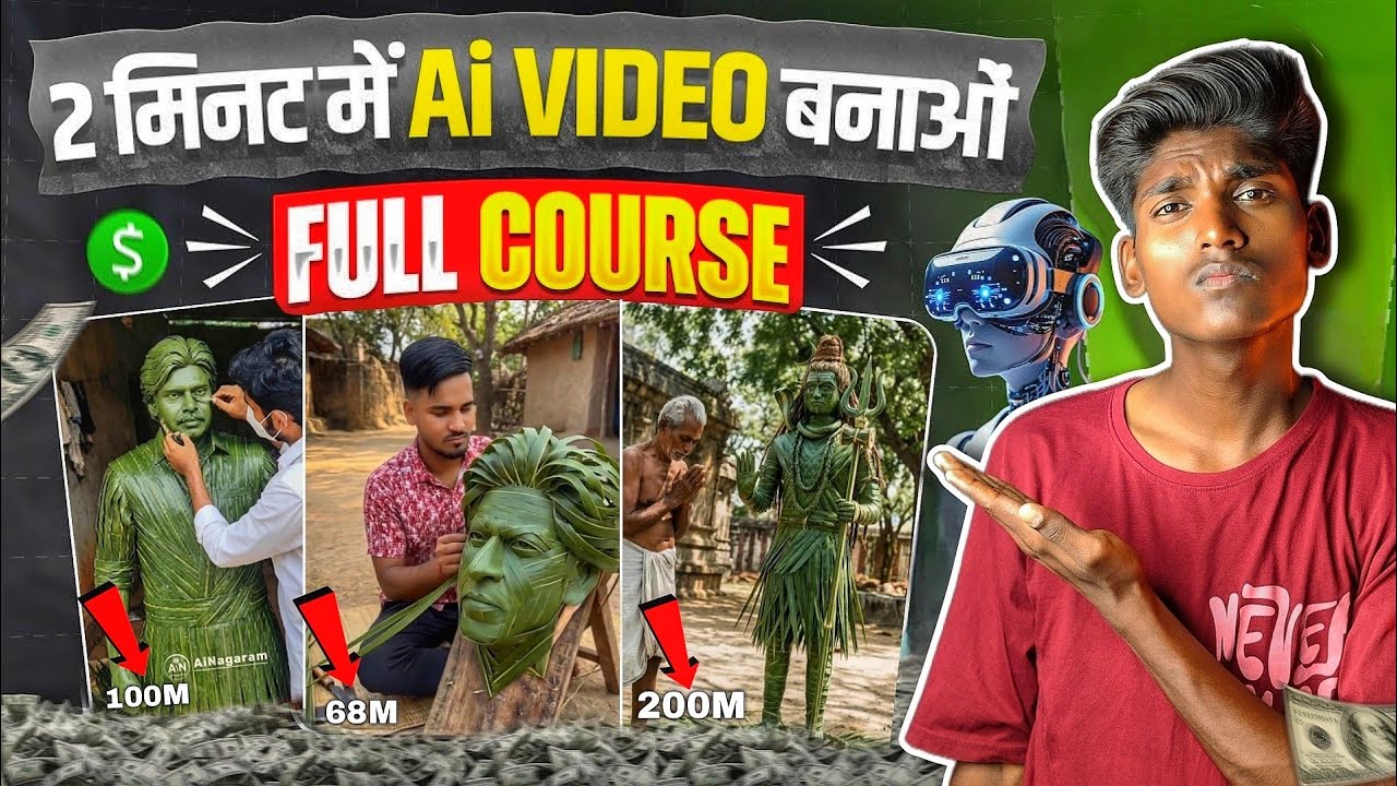 2 Minute Me AI Video Kaise Banaye 😱 | AI Video Full Course Hindi | Viral AI Videos 2026