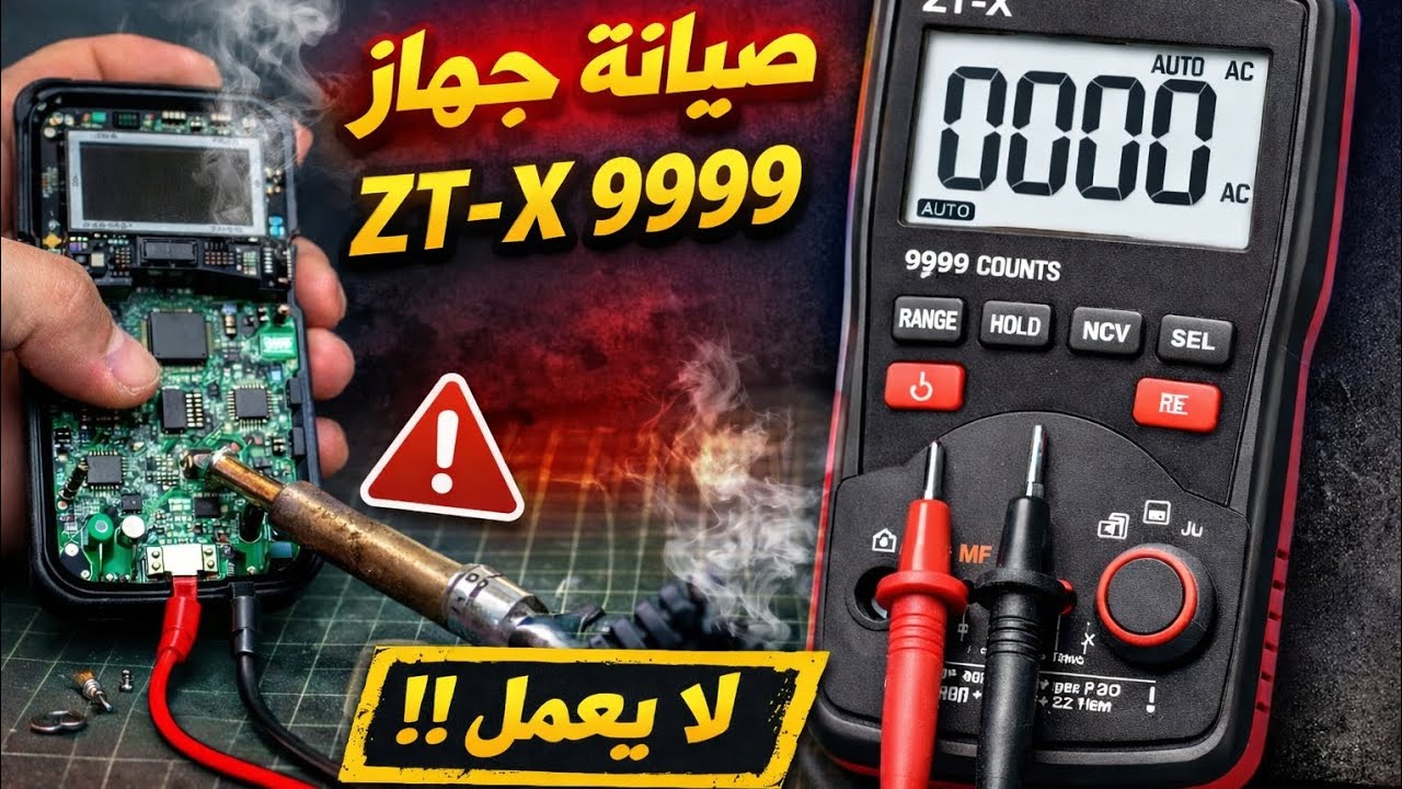 Réparation Multimètre numérique ZT-X.... صيانه جهاز ملتميتر 