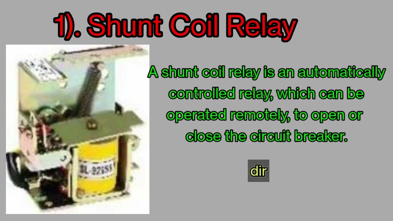 Air circuit breaker ( ACB)| ACB Relay types and it's use| shunt Coil Relay|UVR Relay|Crossing Relay