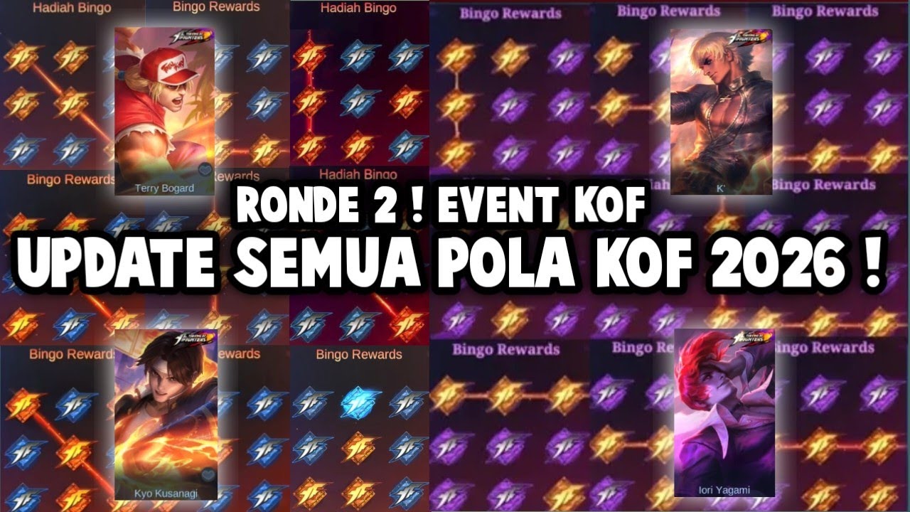 SEMUA POLA KOF BINGO 2026 RONDE KE 2 ! UPDATE POLA 30X DRAW, 40X DRAW & 50X DRAW !!