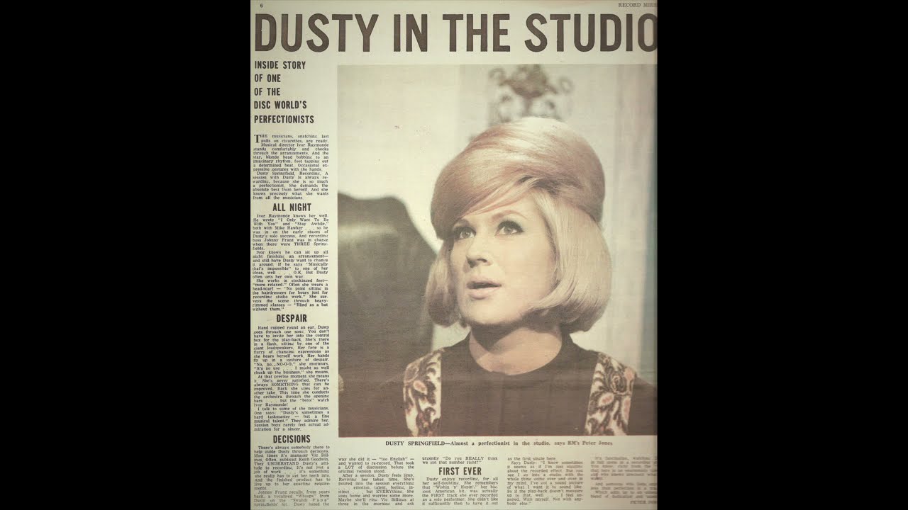 Dusty Springfield  - Operation Entertainment 1969.