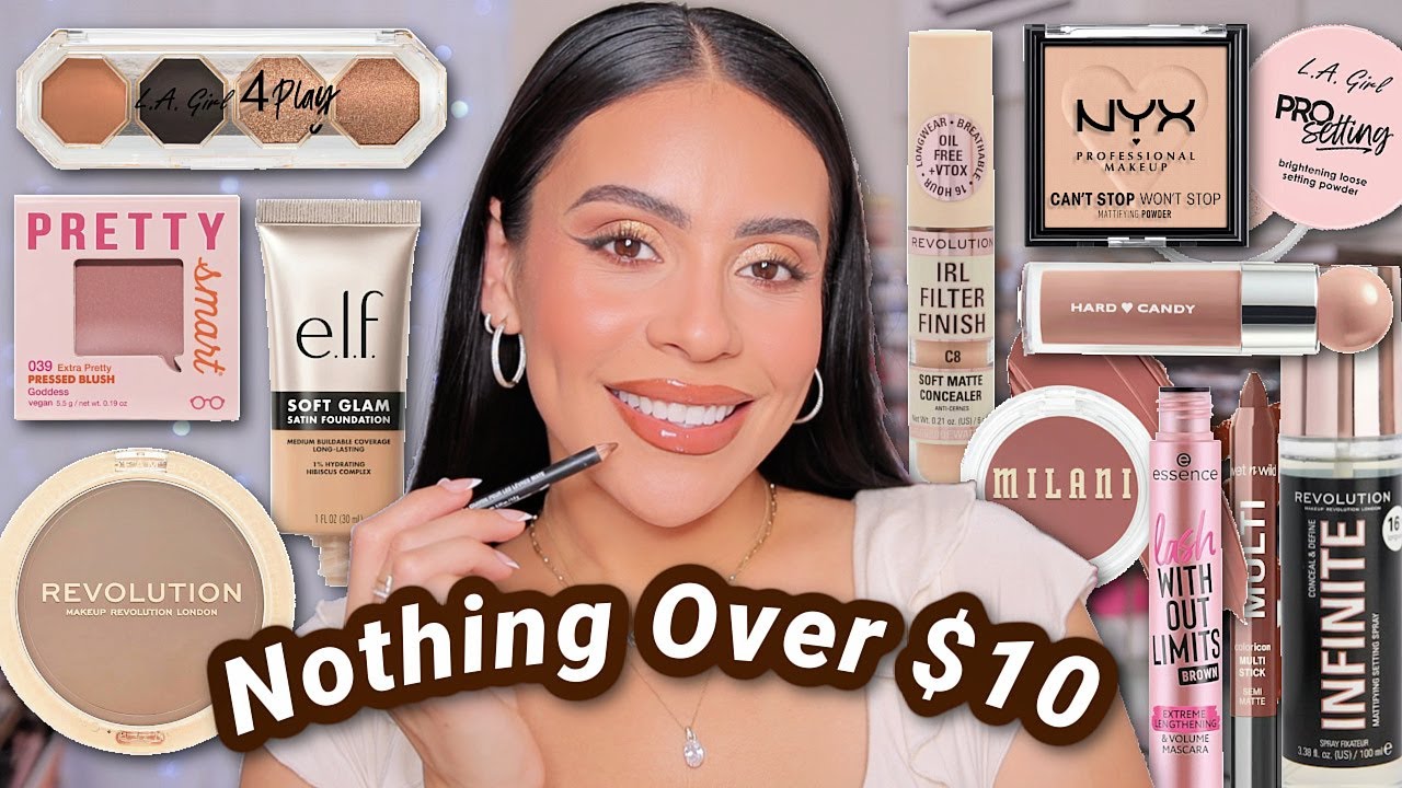 Full Face Nothing Over $10: Best Affordable Makeup + Brushes 😍