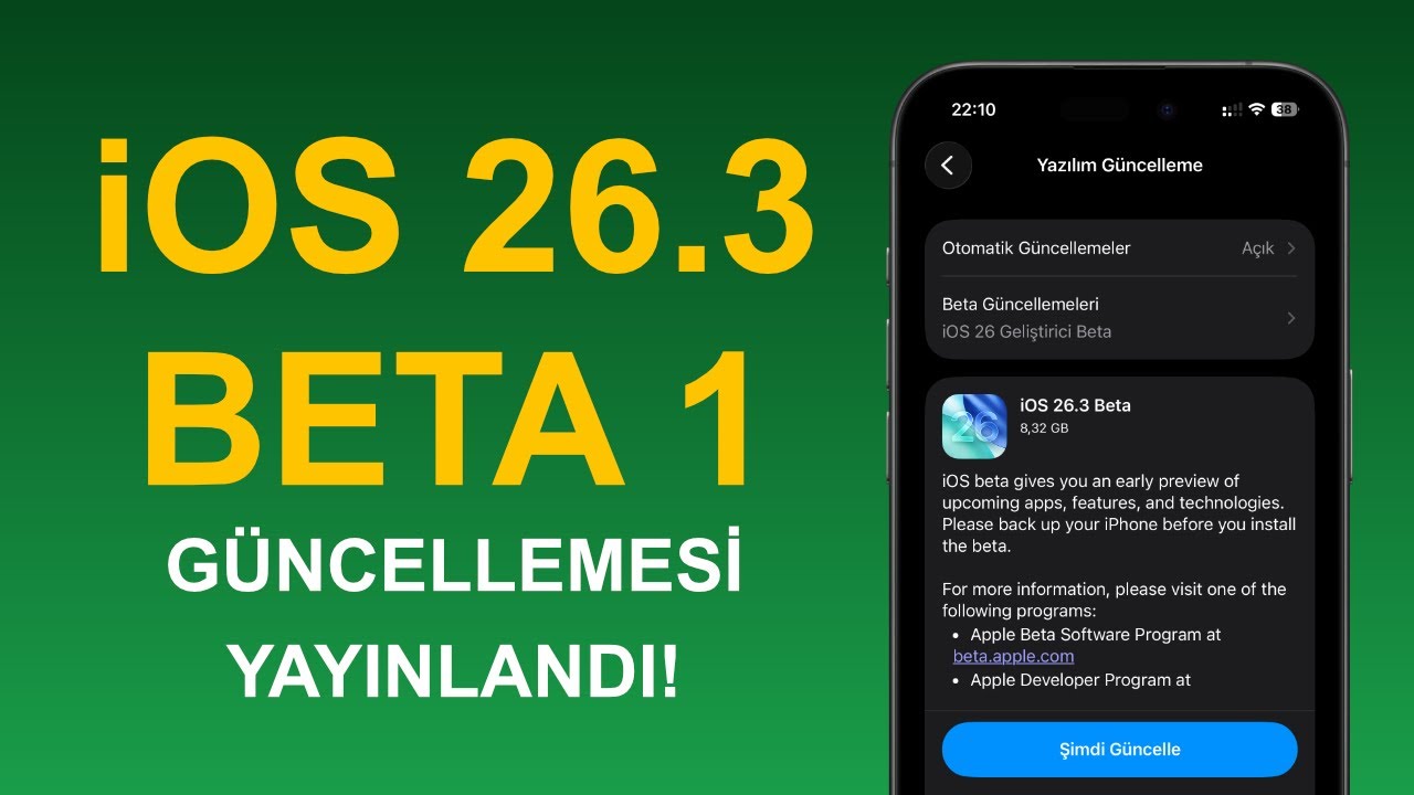 iOS 26.3 Beta 1 G&uuml;ncellemesi Yayınlandı! Android Ge&ccedil;işi Daha Kolay