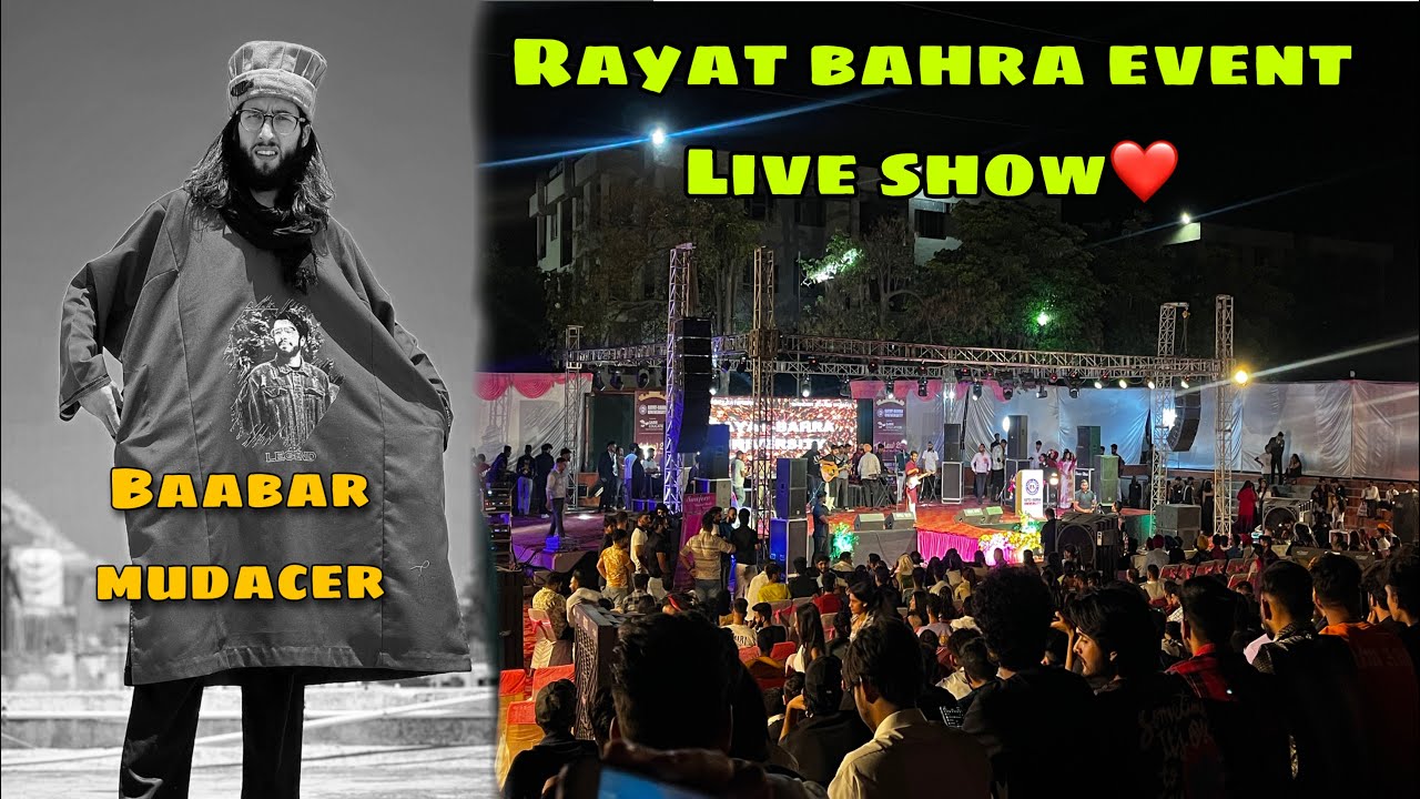@BaabarrMudacer Live ￼Show In Rayat Bahra University Chandigarh