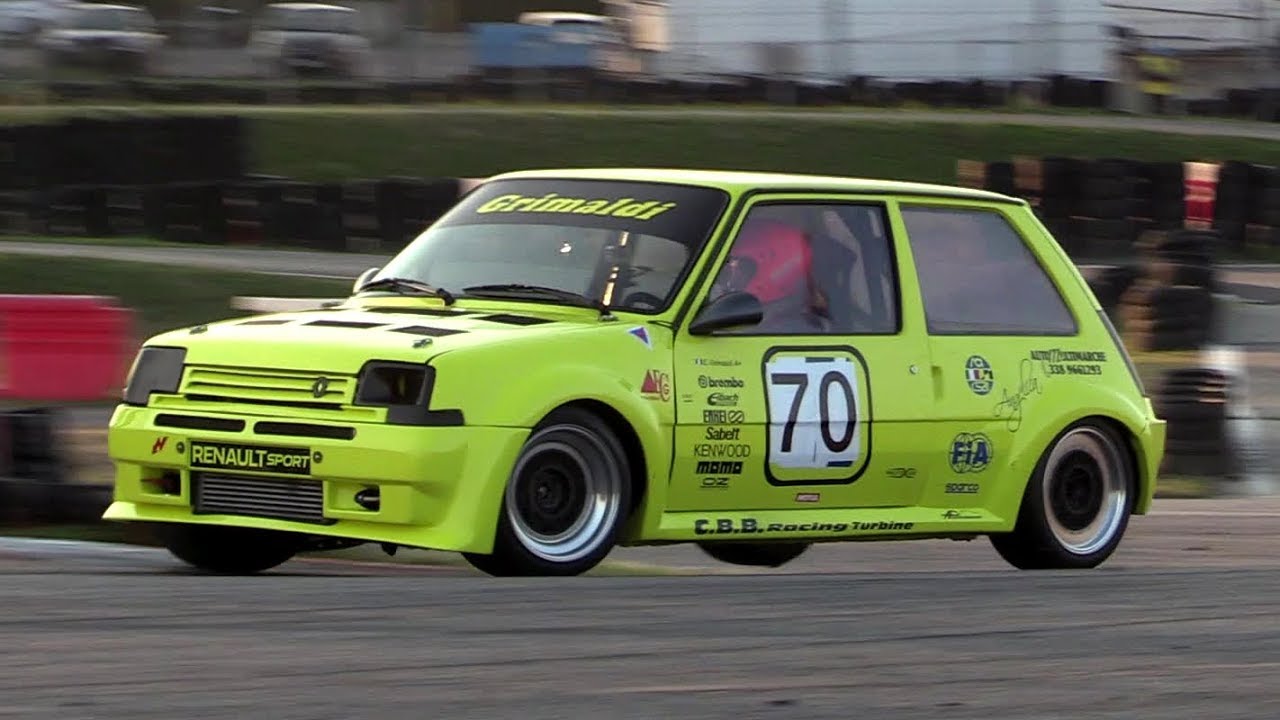 Renault 5 GT Turbo Proto 1.4 300hp - Race action, turbo sound & on board