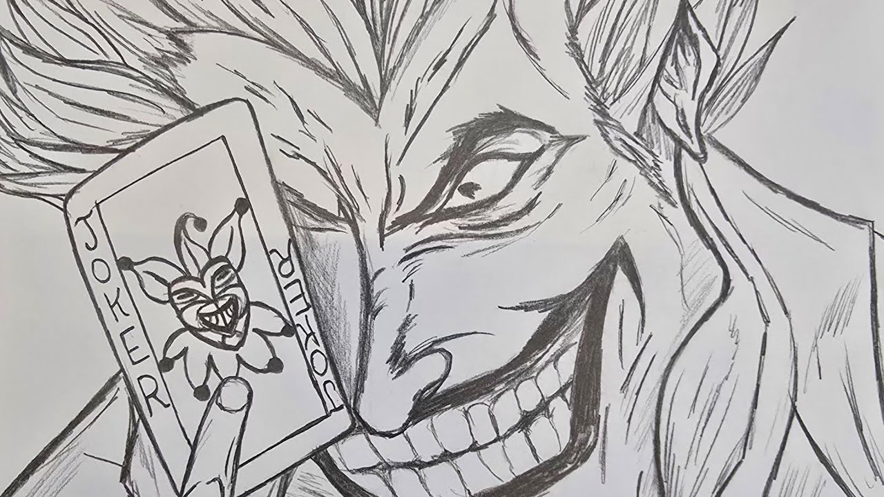 Drawing the Cartoon JOKER 
