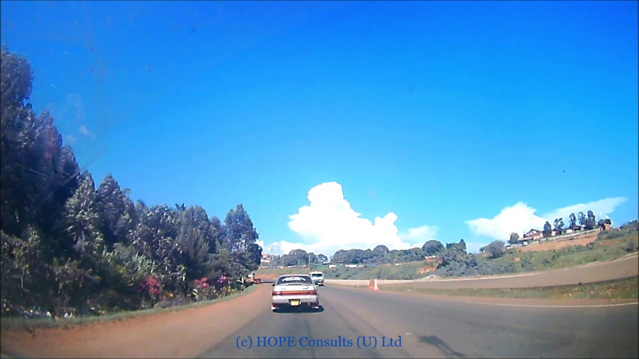 Kampala drive - on Northern bypass from Kalerwe to Namboole Stadium