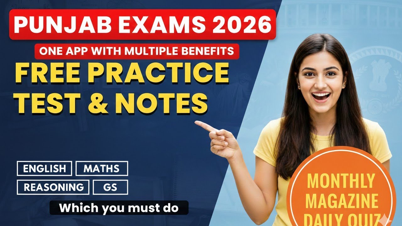 Topic-Wise Test Series for Punjab Exams | All Subjects in One App