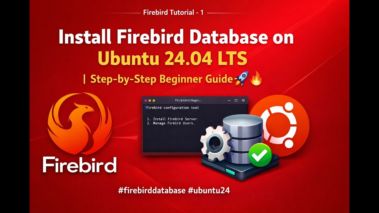Install Firebird Database on Ubuntu 24.04 LTS | Step-by-Step Beginner Guide 🚀🔥 #firebirddatabase