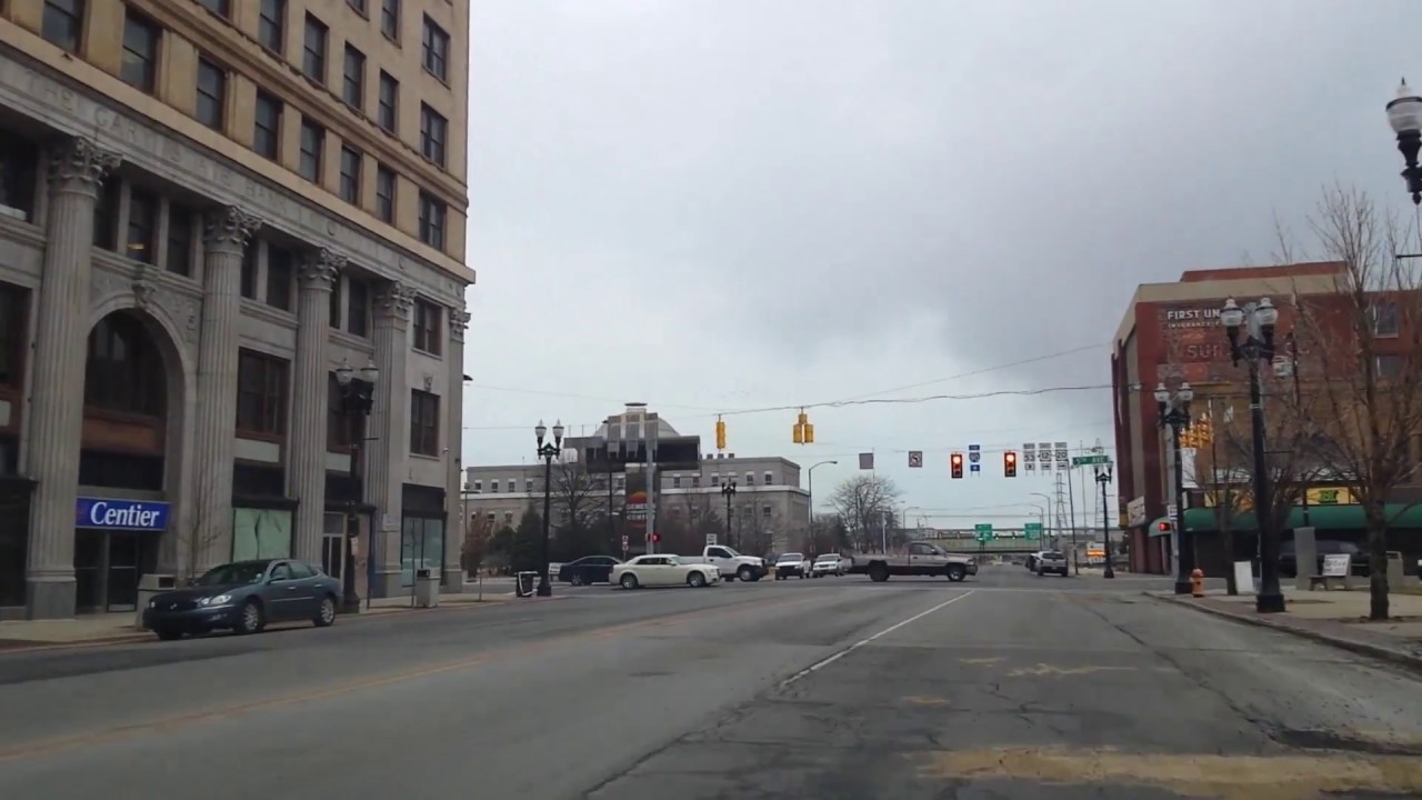 Gary, Indiana Downtown Driving