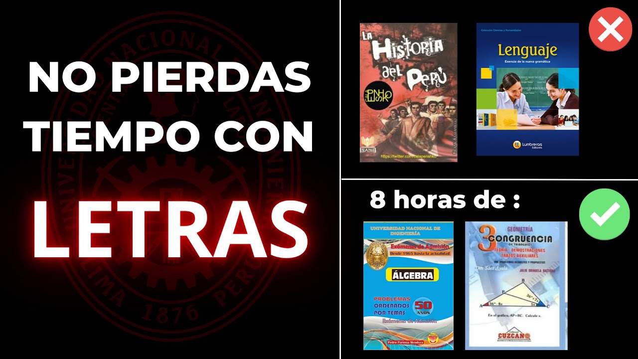 PORQUE NO ESTUDIAR LETRAS para INGRESAR a la UNI .- tip oculto?