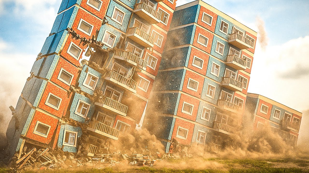 Realistic Building Demolition | Teardown Movie