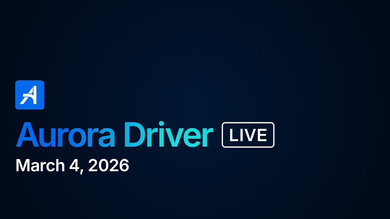 Aurora Driver LIVE | March 4, 2026 | Aurora Driver on I-45