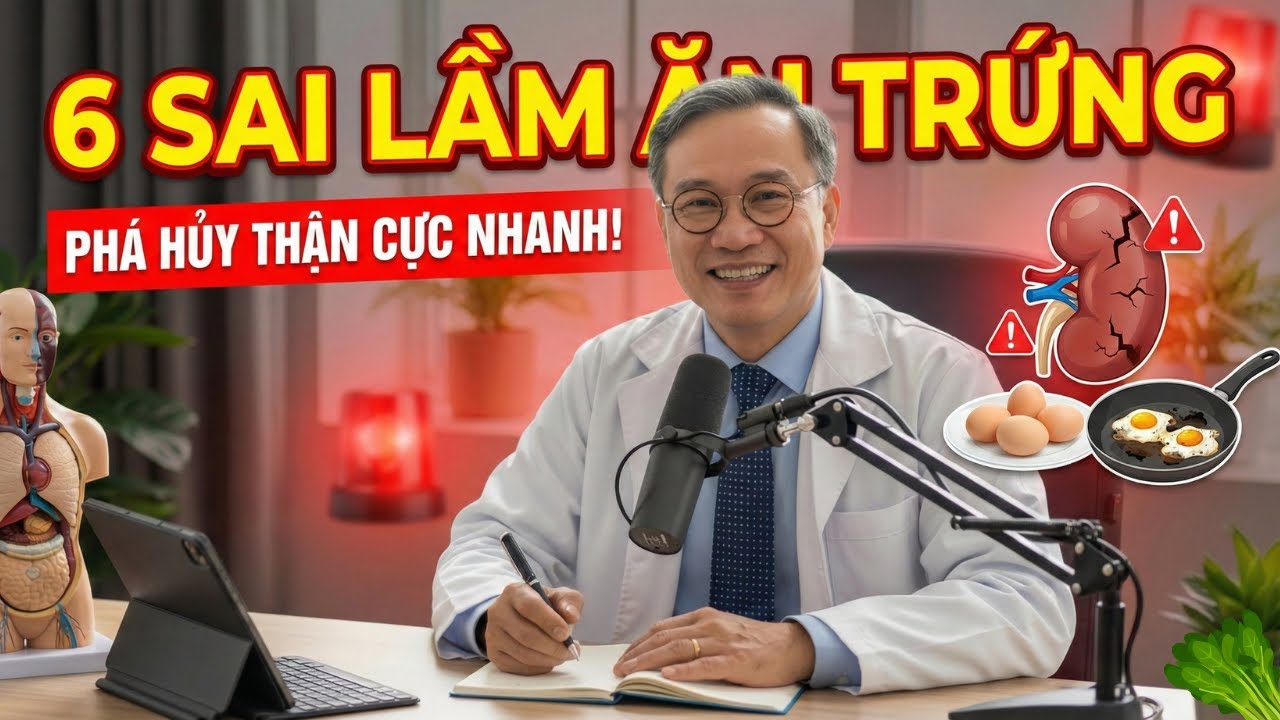 6 Sai lầm ăn Trứng PHÁ HỦY THẬN cực nhanh - Cảnh báo người Tiểu Đường & Suy Thận