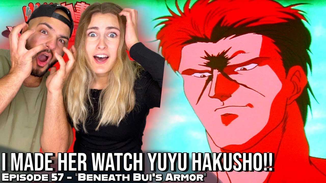 HIEI VS BUI (PART 1/2) 😱🔥 Girlfriend's Reaction Yu Yu Hakusho Episode 57