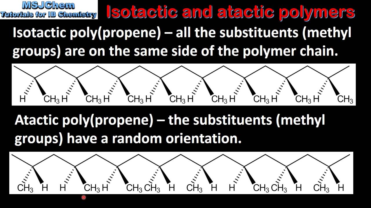 A.5 Isotactic and atactic polymers (SL)