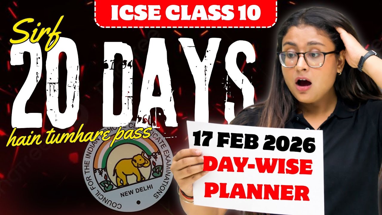 Last 20 Days Strategy To Score 95+ | Complete English Syllabus | ICSE 2026 | Class 10 English