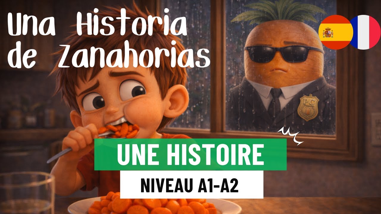 Apprends l’espagnol avec une histoire simple | Une histoire de carottes (A1/A2)