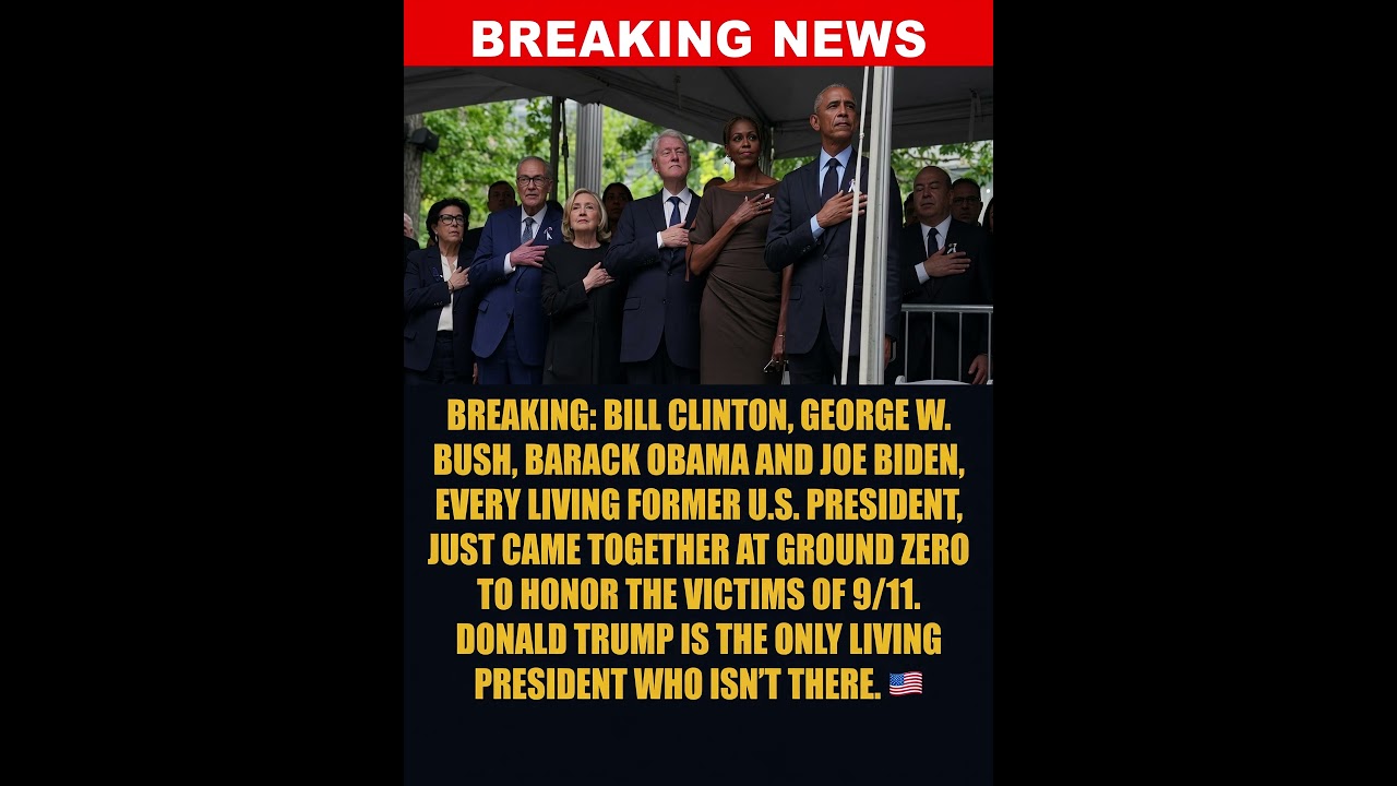 BREAKING: All four former living U.S. presidents&mdash;Bill Clinton, George W. Bush, Barack Obama, and...