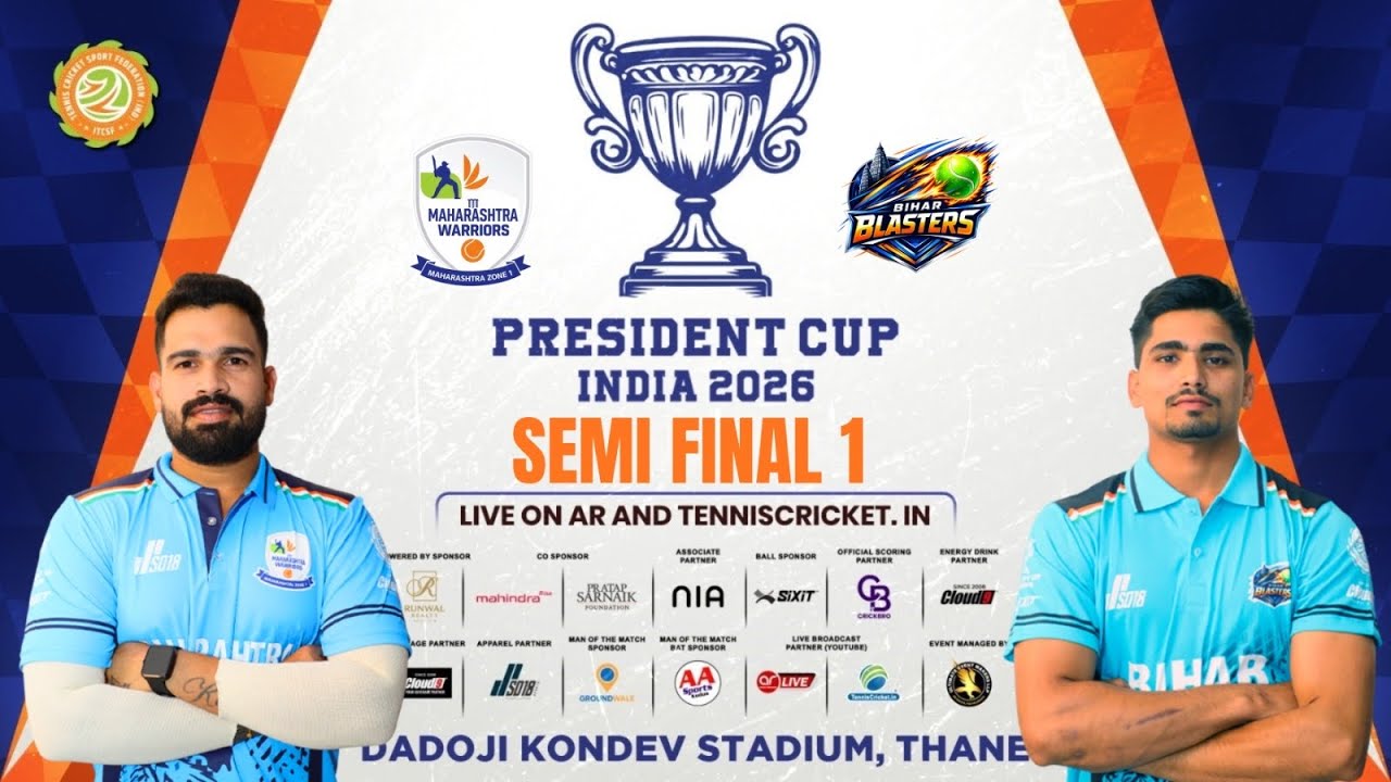 BIHAR VS MAHARASHTA ZONE 1 || SEMIFINAL MATCH|| MUST WATCH || PRESIDENT CUP INDIA 2026